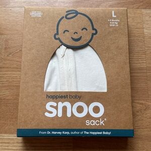 NWT Happiest Baby Snoo Sack Size Large 4-6M 18-26lbs - Ivory